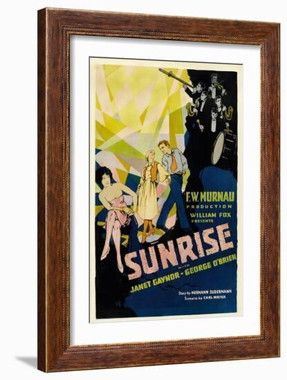 SUNRISE (aka 'SUNRISE: A SONG OF TWO HUMANS'); in foreground-null-Framed Art Print