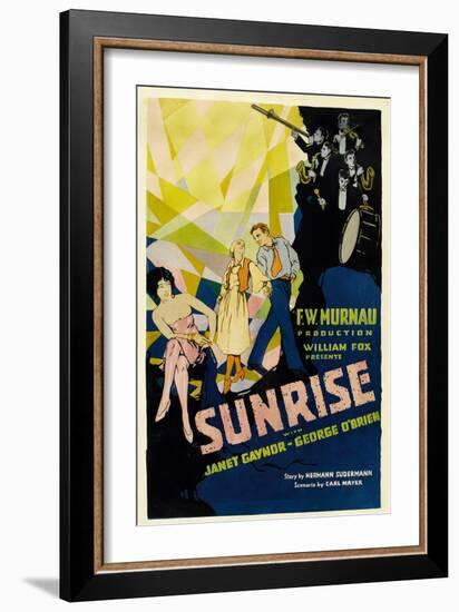 SUNRISE (aka 'SUNRISE: A SONG OF TWO HUMANS'); in foreground-null-Framed Art Print