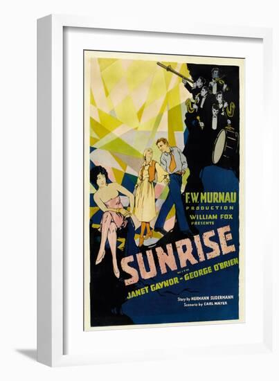 SUNRISE (aka 'SUNRISE: A SONG OF TWO HUMANS'); in foreground-null-Framed Art Print