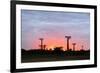 Sunrise, Allee de Baobab (Adansonia), western area, Madagascar, Africa-Christian Kober-Framed Photographic Print