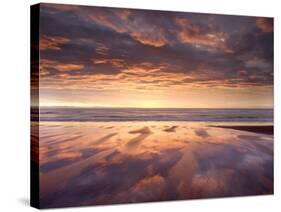 Sunrise, Alnmouth Beach, Alnmouth, Alnwick, Northumberland, England, United Kingdom, Europe-Lee Frost-Stretched Canvas