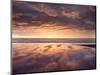 Sunrise, Alnmouth Beach, Alnmouth, Alnwick, Northumberland, England, United Kingdom, Europe-Lee Frost-Mounted Photographic Print