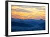 Sunrise and Fog at Michelangelo Overlook.-Terry Eggers-Framed Photographic Print