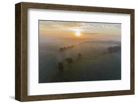 Sunrise and fog, Marion County, Illinois-Richard & Susan Day-Framed Photographic Print