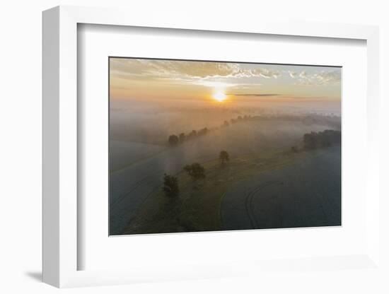 Sunrise and fog, Marion County, Illinois-Richard & Susan Day-Framed Photographic Print