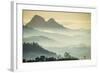 Sunrise and Fog over the Mountains Surrounding Blantyre, Malawi, Africa-Michael Runkel-Framed Photographic Print