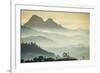 Sunrise and Fog over the Mountains Surrounding Blantyre, Malawi, Africa-Michael Runkel-Framed Photographic Print