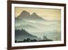 Sunrise and Fog over the Mountains Surrounding Blantyre, Malawi, Africa-Michael Runkel-Framed Photographic Print