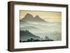 Sunrise and Fog over the Mountains Surrounding Blantyre, Malawi, Africa-Michael Runkel-Framed Photographic Print