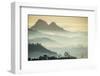 Sunrise and Fog over the Mountains Surrounding Blantyre, Malawi, Africa-Michael Runkel-Framed Photographic Print