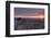 Sunrise and Hadrian's Wall National Trail in Winter-Peter Barritt-Framed Photographic Print