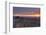 Sunrise and Hadrian's Wall National Trail in Winter-Peter Barritt-Framed Photographic Print