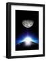 Sunrise and Moon-duallogic-Framed Photographic Print