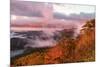 Sunrise and Mountain Mist, North Carolina-Adam Jones-Mounted Photographic Print
