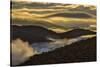 Sunrise and Mountain Mist, North Carolina-Adam Jones-Stretched Canvas