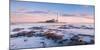 Sunrise and Sea over St Mary's Lighthouse, Whitley Bay, Tyne and Wear-Andy Redhead-Mounted Photographic Print