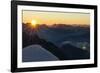 Sunrise and Sunrays About the Karwendel-Rolf Roeckl-Framed Photographic Print