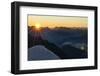 Sunrise and Sunrays About the Karwendel-Rolf Roeckl-Framed Photographic Print