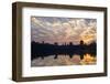 Sunrise, Angkor Vat Temple, Built in 12th Century by King Suryavarman Ii-Nathalie Cuvelier-Framed Photographic Print