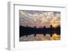 Sunrise, Angkor Vat Temple, Built in 12th Century by King Suryavarman Ii-Nathalie Cuvelier-Framed Photographic Print