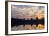 Sunrise, Angkor Vat Temple, Built in 12th Century by King Suryavarman Ii-Nathalie Cuvelier-Framed Photographic Print