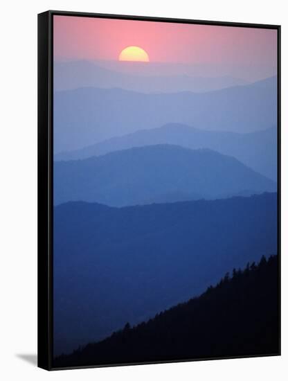 Sunrise, Appalachian Mountains, Great Smoky Mountains National Park, North Carolina, USA-Adam Jones-Framed Stretched Canvas