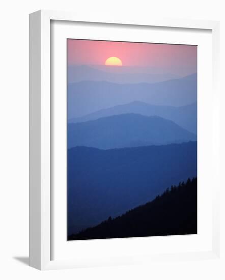 Sunrise, Appalachian Mountains, Great Smoky Mountains National Park, North Carolina, USA-Adam Jones-Framed Photographic Print