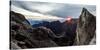 Sunrise as seen over Low's Gully, from the base of Low's peak Mount Kinabalu. Borneo-Paul Williams-Stretched Canvas