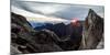 Sunrise as seen over Low's Gully, from the base of Low's peak Mount Kinabalu. Borneo-Paul Williams-Mounted Photographic Print