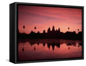 Sunrise at Angkor Wat, Siem Reap Province, Cambodia-Gavin Hellier-Framed Stretched Canvas
