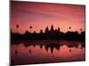 Sunrise at Angkor Wat, Siem Reap Province, Cambodia-Gavin Hellier-Mounted Premium Photographic Print