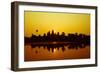 Sunrise at Angkor Wat, UNESCO World Heritage Site, Siem Reap, Cambodia, Indochina, Southeast Asia,-Julian Bound-Framed Photographic Print