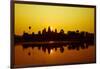 Sunrise at Angkor Wat, UNESCO World Heritage Site, Siem Reap, Cambodia, Indochina, Southeast Asia,-Julian Bound-Framed Photographic Print