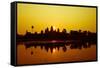 Sunrise at Angkor Wat, UNESCO World Heritage Site, Siem Reap, Cambodia, Indochina, Southeast Asia,-Julian Bound-Framed Stretched Canvas