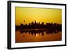 Sunrise at Angkor Wat, UNESCO World Heritage Site, Siem Reap, Cambodia, Indochina, Southeast Asia,-Julian Bound-Framed Photographic Print