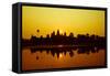 Sunrise at Angkor Wat, UNESCO World Heritage Site, Siem Reap, Cambodia, Indochina, Southeast Asia,-Julian Bound-Framed Stretched Canvas