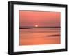 Sunrise at bay of Mont Saint-Michel, Brittany, France-null-Framed Photographic Print