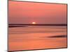 Sunrise at bay of Mont Saint-Michel, Brittany, France-null-Mounted Photographic Print