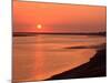 Sunrise at bay of Mont Saint-Michel, Brittany, France-null-Mounted Photographic Print