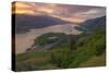 Sunrise at Columbia River Gorge-Vincent James-Stretched Canvas