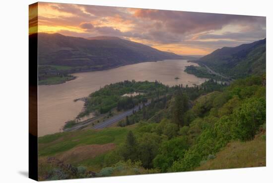 Sunrise at Columbia River Gorge-Vincent James-Stretched Canvas