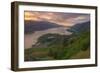 Sunrise at Columbia River Gorge-Vincent James-Framed Photographic Print