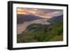 Sunrise at Columbia River Gorge-Vincent James-Framed Photographic Print