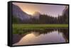 Sunrise at Cooks Meadow-Vincent James-Framed Stretched Canvas