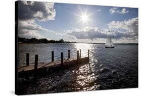 Sunrise At Crooked Lake-Monte Nagler-Stretched Canvas