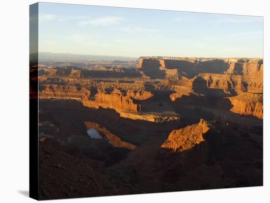 Sunrise at Dead Horse Point, Canyonlands National Park, Dead Horse Point State Park, Utah, USA-Kober Christian-Stretched Canvas