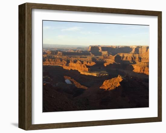 Sunrise at Dead Horse Point, Canyonlands National Park, Dead Horse Point State Park, Utah, USA-Kober Christian-Framed Photographic Print