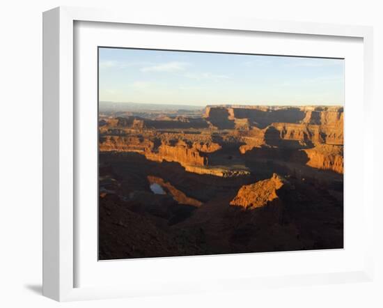Sunrise at Dead Horse Point, Canyonlands National Park, Dead Horse Point State Park, Utah, USA-Kober Christian-Framed Photographic Print