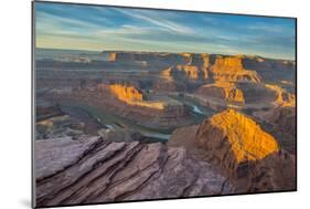 Sunrise at Dead Horse Point SP, Colorado River and Canyonlands NP-Howie Garber-Mounted Photographic Print
