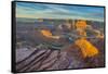 Sunrise at Dead Horse Point SP, Colorado River and Canyonlands NP-Howie Garber-Framed Stretched Canvas